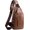 Brown, variant on Men Sling Bag Anti   Bag Small Leather Crossbody Sling Backpack with USB Charge Port Black