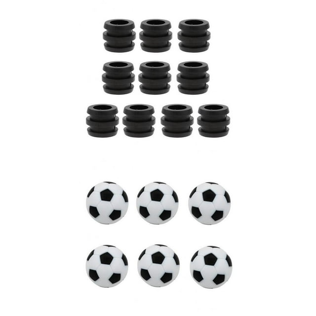 S SERENABLE Ballon de Football de Remplacement Fussball Blanc Noir Pare-Chocs Composants