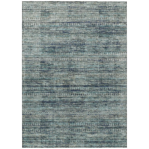 Dalyn Rugs Machine Washable Indoor/Outdoor Chantille Teal 2'6" x 3'10" Rug