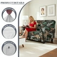 thumbnail image 4 of TSOVTHRID Forest Camo Hunting Print Loveseat Recliner Covers Soft Reclining Loveseat Slipcover 6-Piece Stretch Polyester Recliner Cover for 2 Seat Sofa Couch, 4 of 7