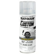 Clear, Rust-Oleum Automotive Custom Lacquer Gloss Spray Paint-323383, 11 oz, 6 Pack