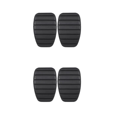 Masteelf 4 pcs Rubber Brake Pedal Pads Clutch Pedal Covers Auto Parts Easy Installation and Long-Lasting Pedal Pads for Enhance Safety Comfort