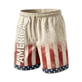 thumbnail image 2 of Dwelliawo Men's 250Th Anniversary USA Shorts United States 250 Years American Brithday Short Pants 1776-2026 Patriotic Shorts Khaki XL, 2 of 5