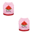 thumbnail image 4 of Ropa Chaleco de Verano Sandía Impreso para Perros Pequeños Methold Rosado Rojo М 2piezas, 4 of 6