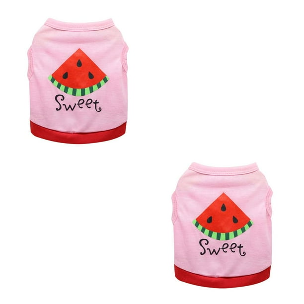 Ropa Chalecos Greeniant de verano Sudaderas con capucha para perros Rosado rojo XS 2piezas