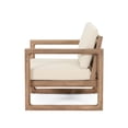 thumbnail image 6 of Biljon Acacia Wood Outdoor Club Chair with Cushions, Brown and Beige, 6 of 7
