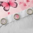 thumbnail image 4 of Manfei Dreamy Butterfly Child Curtains Pack of 2 (42x84 Each), Pink Cherry Blossoms Curtains Blackout, Romantic Anniversary Bedroom Curtains, Curtains Blackout Room Decor, 4 of 6
