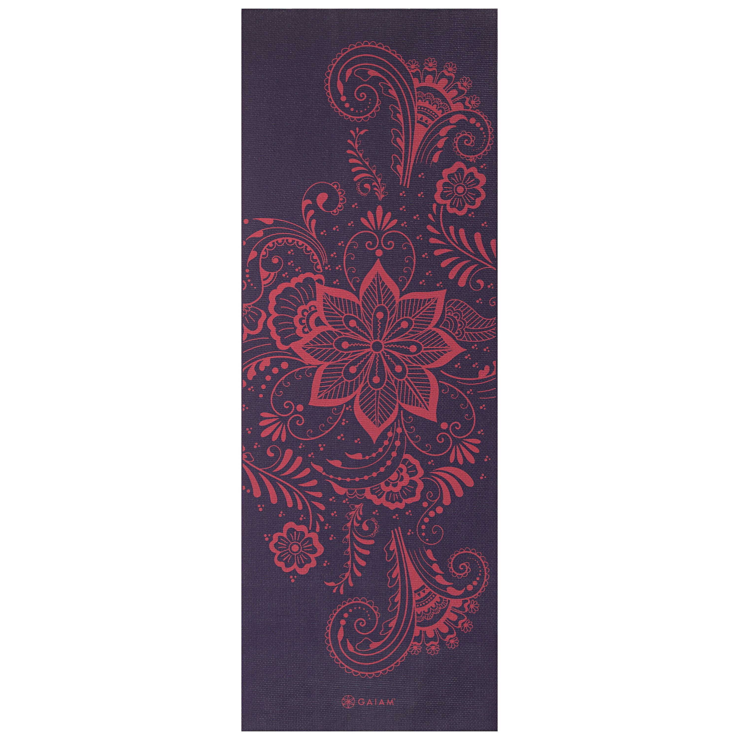 gaiam premium print yoga mat