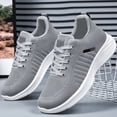 thumbnail image 7 of GrmtClth Lightweight Mesh Athletic Trainers for Men Soft Cushioned Sole Lace Up Breathable Knit Casual Jogging Walking Sneakers Gray (US/9), 7 of 7