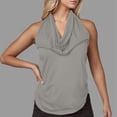 thumbnail image 2 of Tops deportivos,Vestido informal sin mangas con cuello en V para mujer, mezcla de poliéster, ligero y cómodo, ideal para el hogar, sopatenor, 2 of 9