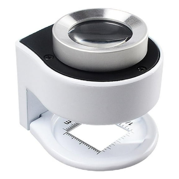 30x Magnifying Glass Rechargeable Loupe with Optical Glass Lens For Observation