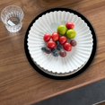 thumbnail image 4 of Snmubt Rose Round Placemat for Dining Table Rubber Table Mats Kitchen Accessories Decoration Placemat Home (Black, Rubber), 4 of 6