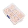 thumbnail image 3 of Wooden Beads MultiSize NonToxic DIY Paintable Attractive Crafts for Handicraft Enthusiasts, 3 of 5