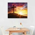 thumbnail image 2 of Nawypu Religious Jesus Christ Spiritual Canvas Wall Art Christian Jesus Christ Crucifixion on Cross Picture Prints for Living Room Bedroom Decoration Framed Ready to Hang, 2 of 6