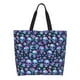 thumbnail image 1 of Disketp Skull purple flower Bolsa Tote Estampada para Mujer, Bolso de Hombro y de Mano para Compras y Viajes, 1 of 8