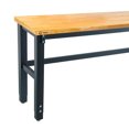 thumbnail image 2 of TRINITY 72 x 19 Pouces Table de Travail en Bois de Caoutchouc Réglable, 2 of 3