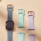 thumbnail image 2 of Juego de 3 compatibles con correas Apple Watch 41 mm 40 mm 38 mm, correa de repuesto de silicona suave con cierre clásico para iWatch Series SE7654321 para mujer y hombre (solo correa)., 2 of 5