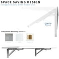 thumbnail image 3 of VIVO White Wall Mounted Folding 43 inch Workbench with Adjustable Brackets, 3 of 8