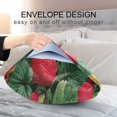 thumbnail image 4 of Satin Pillowcase Home Luxury Envelope Pillowcases Soft And Smooth Strawberry-Print, 4 of 6