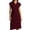 a-Red4513, variant on Womens Lapel Collar V Neck Short Sleeve Solid Color Midi Dress Casual Loose Shift Dress For Work Office Daily Wear Green M