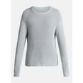 thumbnail image 5 of No Boundaries Marled Cotton Crewneck Pullover Sweater, Midweight, Men's & Big Men's, 5 of 5