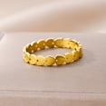 thumbnail image 3 of Stenciled Sun Ring Vintage tainless Steel Gold Wedding Ring Aesthetic Jewelry for Couples, 3 of 6