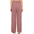 thumbnail image 4 of Aloohaidyvio Corduroy Wide Leg Pants for Women Baggy Lounge Sweatpants with Pockets Casual High Waist Drawstring Trousers, 4 of 8