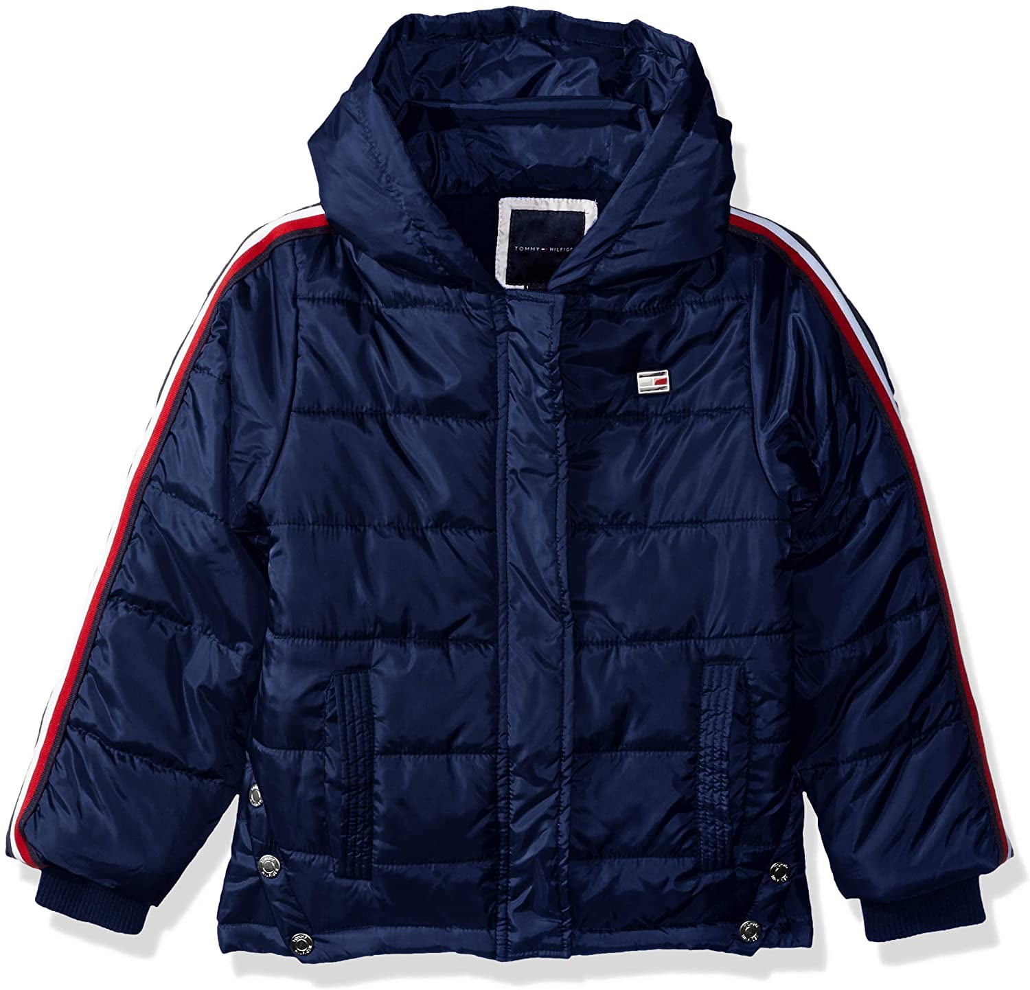 tommy hilfiger blue puffer jacket