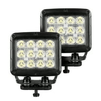 Go Rhino 751800523FCS Bright Series - Square 5" Rectangular LED Spot Lights, Pair