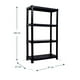 thumbnail image 3 of Organizador Plástico LIFTOR 4 Niveles Super Resistente negro, 3 of 3