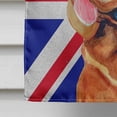 thumbnail image 4 of Bloodhound with English Union Jack British Flag Flag Canvas House Size, 4 of 4