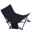 thumbnail image 1 of Reclining Back Beach Chair, Beach Chair Multifunctional Portable  for Outdoor Black, 1 of 7
