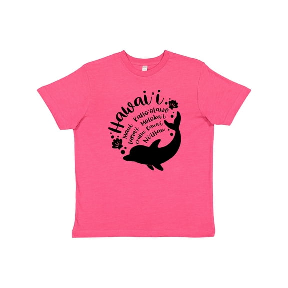 Inktastic Hawaii Islands with Dolphin Youth T-Shirt