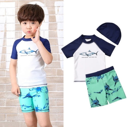 boys shark swimwear