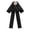 B, variant on Elegant Adjustable Tied Bow Ties For Women Business Work Uniform Formal Bowtie Fashion Versatile Party Wear