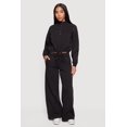 thumbnail image 3 of Women's Almost Famous Drawstring Hem Cropped Raglan Sweatshirt, 3 of 5