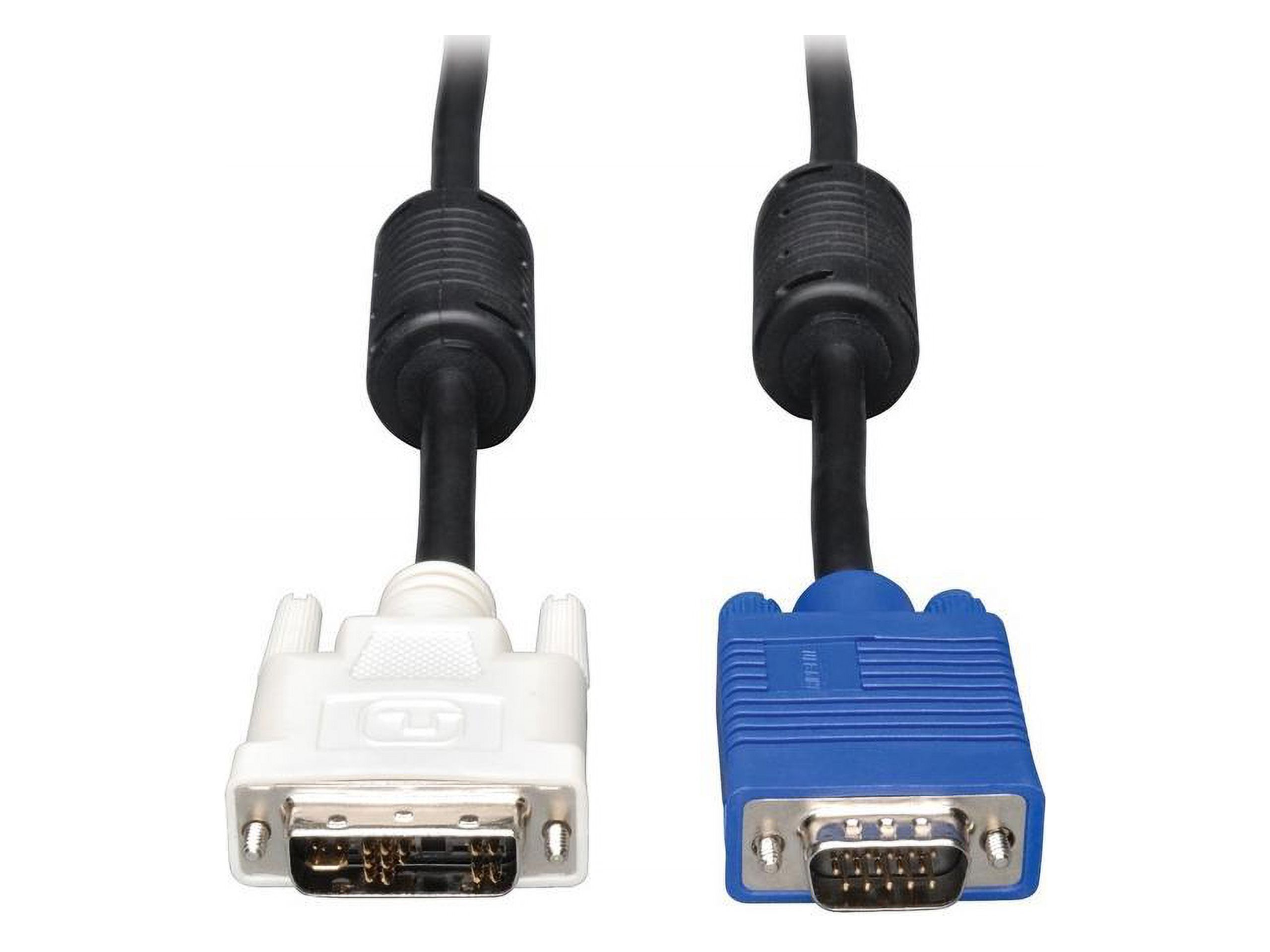 Tripp Lite P556-010 Black Connector A: DVI-A Connector B: HD15 (MALE) DVI to VGA Cable (DVI Male to HD15 Male) - image 4 of 4