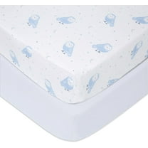 aden   anais Essentials, Cotton Poplin Crib Sheets , Time to Dream, Boys, Infants, 2-pack