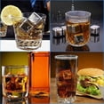 thumbnail image 3 of Juego de 8 cubitos de hielo de acero inoxidable, piedra enfriadora reutilizable para whisky, vino, vino, herramienta cuadrada para enfriar fiestas y bares, 3 of 8