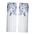 thumbnail image 4 of Cortinas transparentes con estampado de colibrí, cortinas de privacidad, accesorios decorativos versátiles de fibra de poliéster, dos paneles con ojales para dormitorio 132x213cm perfecl Cortina de ventana, 4 of 8