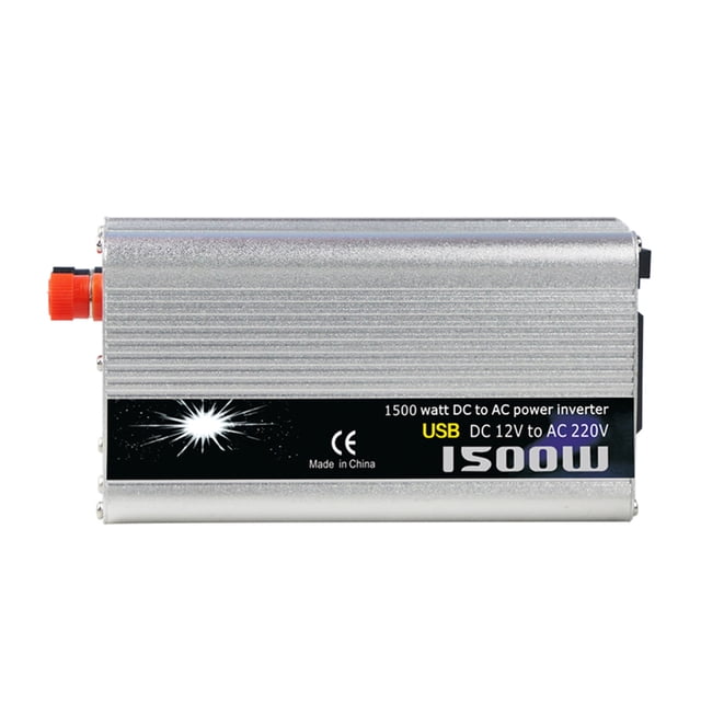 Yeacher Convertisseur de Puissance pour Véhicule à Onduleur Universel Modifié Sinus 1500W CC vers CA