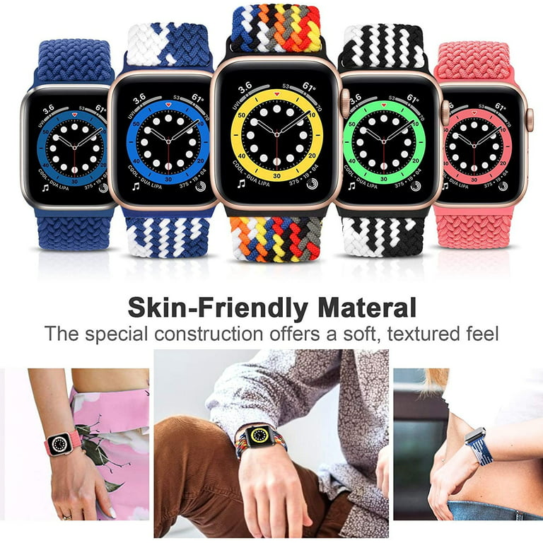WONJOY Compatible with Apple Watch Band 45mm 44mm 42mm 41mm 40mm 38mm 49mm iWatch Series 9/8/7/SE/6/5/4/3/2/1/Ultra, Retro Leather Handmade Strap