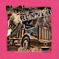 thumbnail image 2 of Wild Bobby, Big Rig Runner Trailer Truck Runnin Alone, Cars and Trucks, Women Slim Fit Junior Tee, Raspberry, XX-Large, 2 of 4