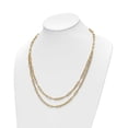 thumbnail image 3 of Primal Gold 14 Karat Yellow Gold Polished Double-layer Link Necklace, 3 of 3