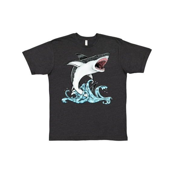 Inktastic Great White Shark Jumping T-Shirt