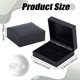 thumbnail image 2 of Caja de regalo rectangular negra para gemelos pequeños de piel sintética (4 unidades). Elegante caja de regalo rectangular negra para guardar y exhibir joyas para hombre., 2 of 5