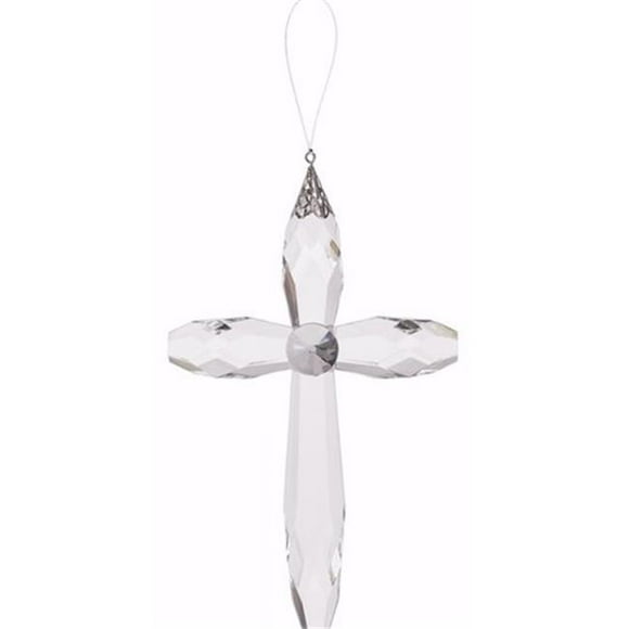 7 in. Hanging Clear Cross