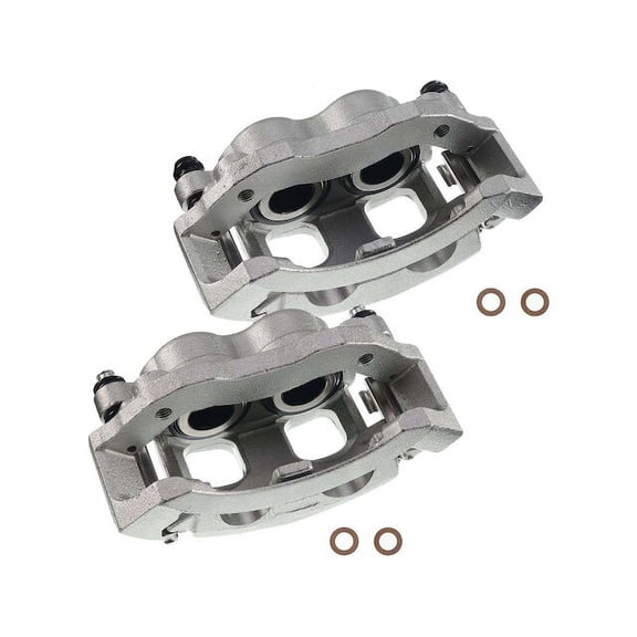 Front Brake Caliper Set - Compatible with 1997 - 2002 Ford Expedition 1998 1999 2000 2001