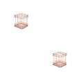 thumbnail image 4 of Organizador de oficina Advancent Oro rosa 10*9*9 cm, portalápices cuadrado 2piezas, 4 of 6