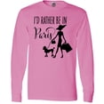 thumbnail image 3 of Inktastic I'd Rather Be in Paris- shopping and travel Long Sleeve T-Shirt, 3 of 5